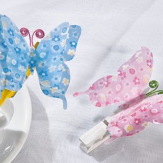 Schmetterlinge aus Transparentpapier