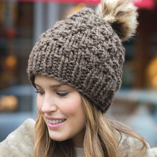 Strickanleitung Pompon M&uuml;tze