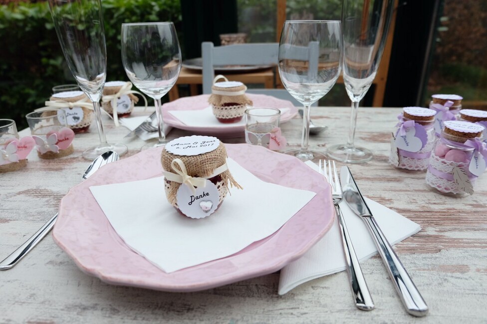 Gastgeschenk Marmelade Hochzeit