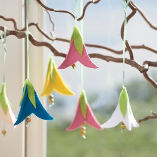 Bunte Filzbl&uuml;ten