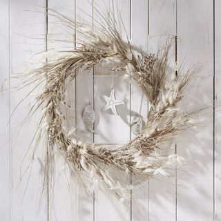 Maritime Deko mit Trockenblumen
