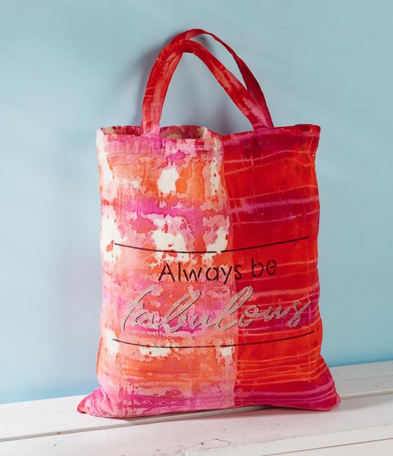 Taschen batiken mit der Shibori Technik
