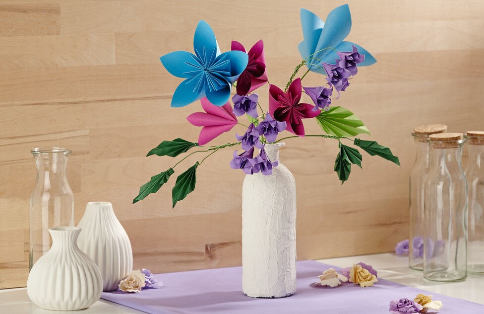 Papierblumenstrauß