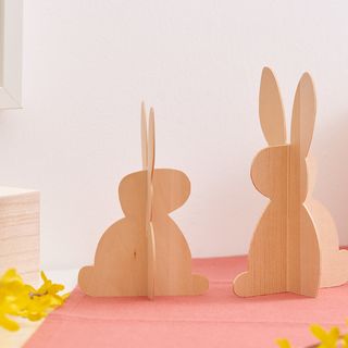 Hasen aus Holz mit der Cricut