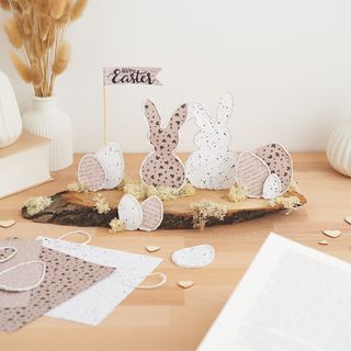 Osterdeko aus Papier & Draht