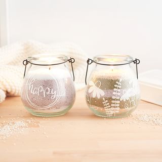 Windlichter mit Glasgravur