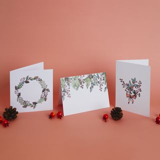 Karten mit gestempeltem Motiv