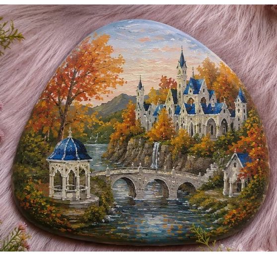 19_Samson_Bemalter Stein Herr der Ringe Rivendell im Herbst