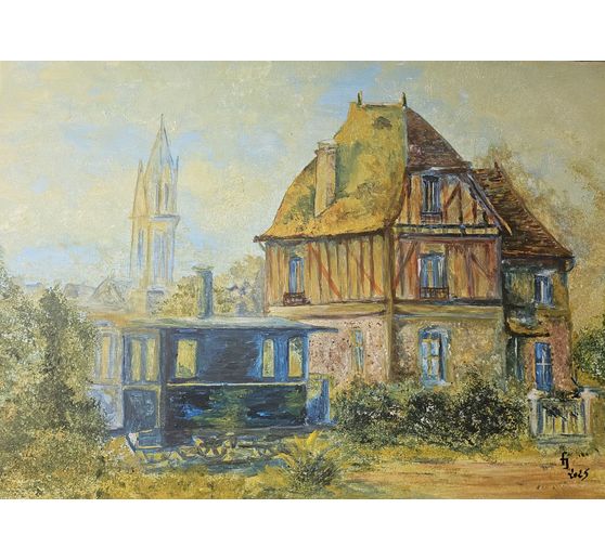 29_FJ_maison tr&egrave;s ancienne quand passait le train devant