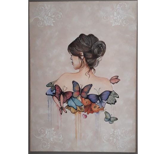 66_Laurence47200_La femme aux papillons - peinture acrylique