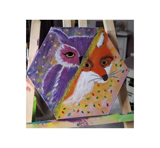 91_Soulart_Die Eule und der Fuchs