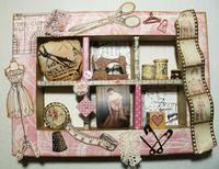 Scrapbooking Collage Scrapbooking Collage mit VBS Dekoschale