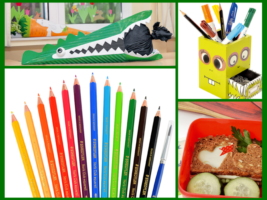 Kreative Schult&uuml;ten mit Geschenken, Bastel-Sets, Stiftebox und gesundes Essen - Die Einschulung im &Uuml;berblick