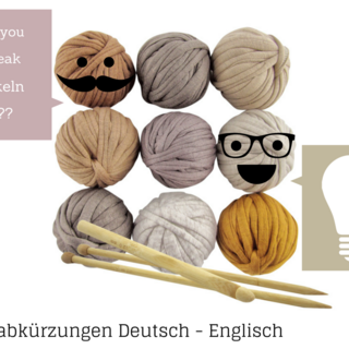 H&auml;kelabk&uuml;rzungen Deutsch Englisch