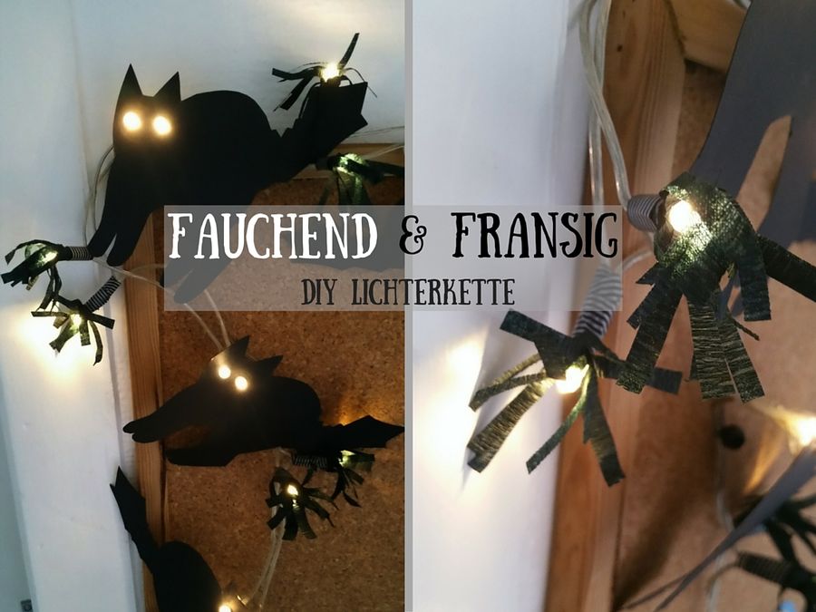 Fauchend und fransig &ndash; Lichterkette f&uuml;r Halloween 