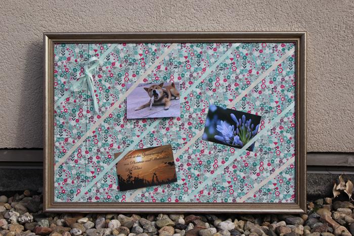 Aus Bilderrahmen ein Memoboard selber machen