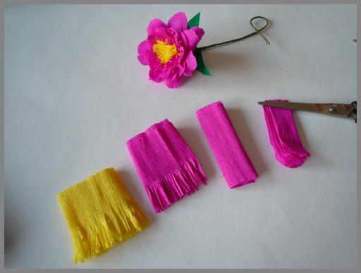 Papierblumen basteln