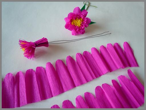 Papierblumen basteln