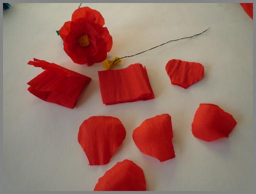 Papierblumen basteln