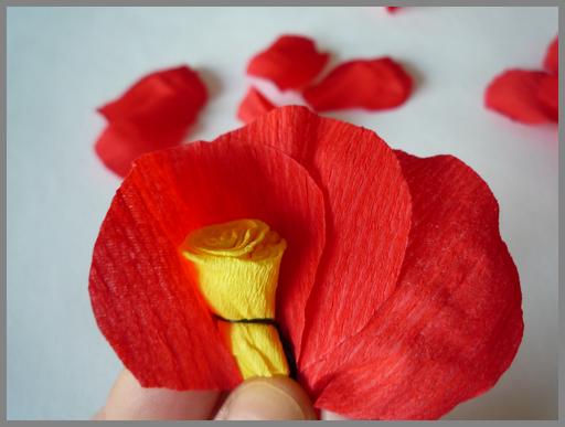 Papierblumen basteln