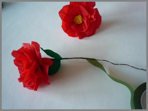 Papierblumen basteln