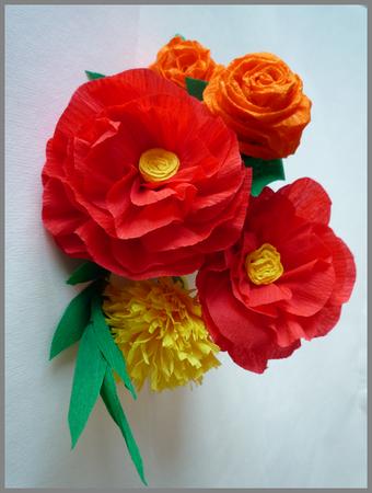 Papierblumen basteln