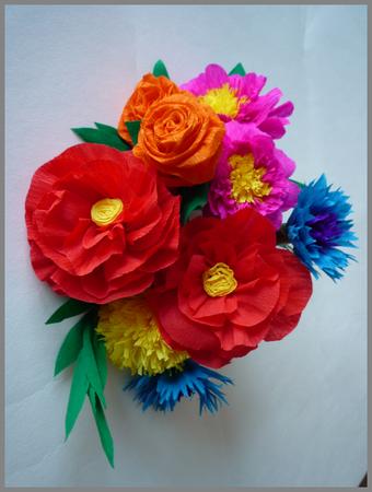 Papierblumen basteln