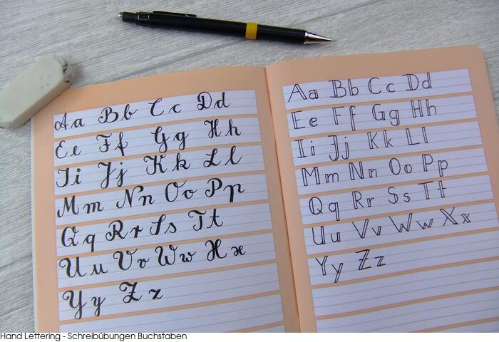 Hand lettering Tutorial - Schreib&uuml;bungen