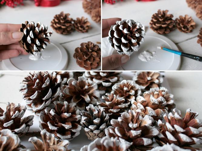 Dekokugel Tannenzapfen Weihnachtliche Dekokugel