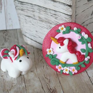 Einh&ouml;rner aus Fimo