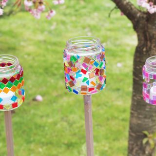 DIY: Mosaik Windlichter
