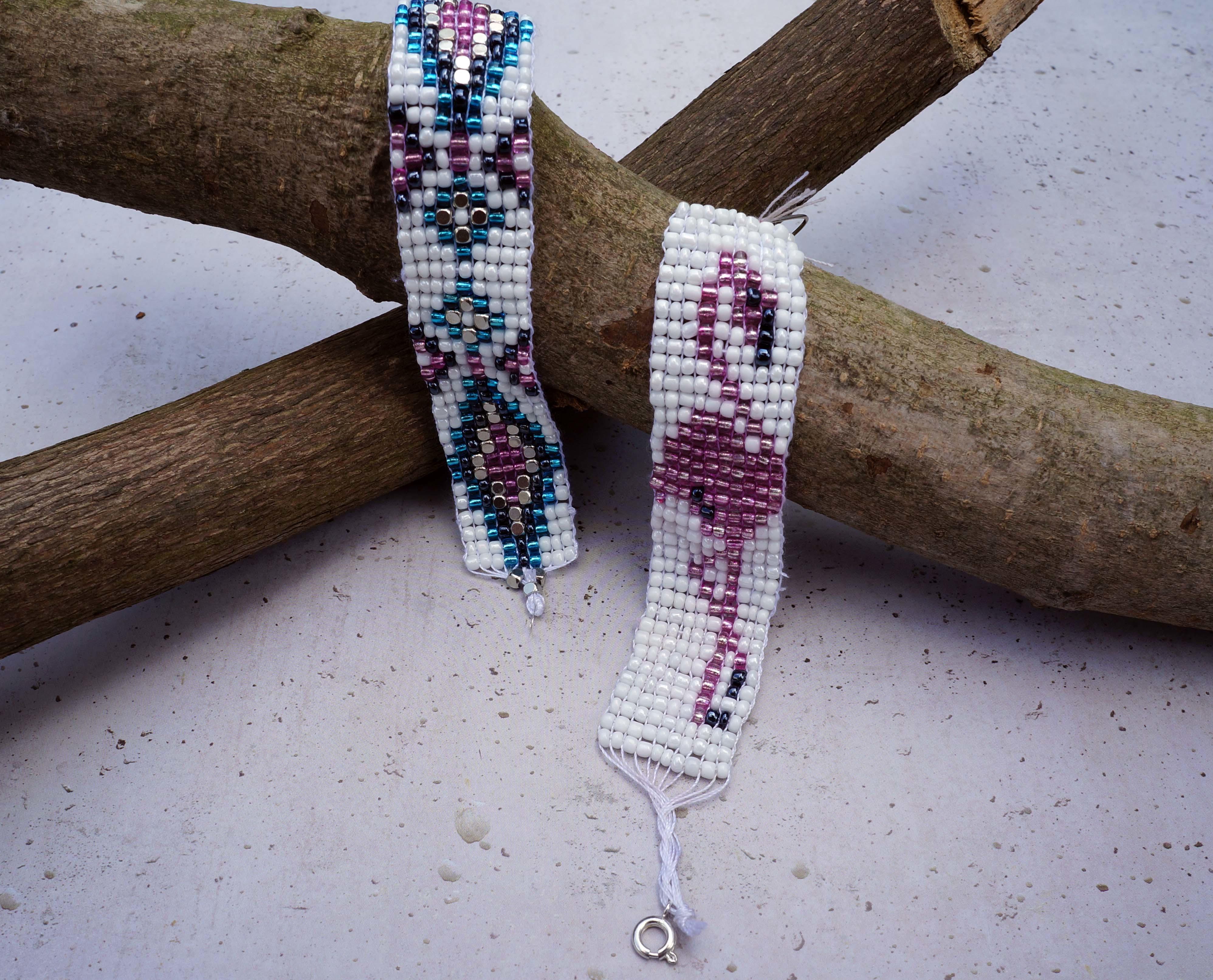 Flamingo Armb&auml;nder selber machen