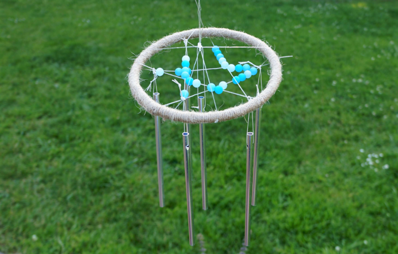 Windspiel mit Klangst&auml;ben basteln 