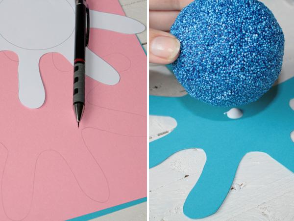 Krake: Krakenarme anfertigen Basteln mit Kindern mit Foam Clay