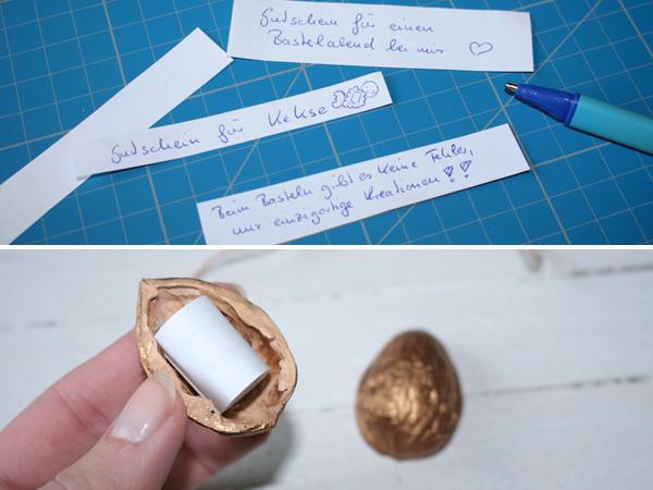 Gl&uuml;cksn&uuml;sse mit kleinen Botschaften f&uuml;r Silvester selber machen