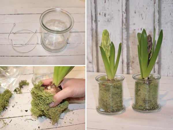 Blumen Im Glas Fr&uuml;hlingsdeko einfach selbermachen