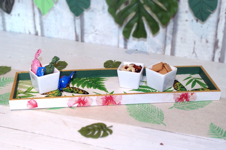 Tablett f&uuml;r Snacks - Sommerparty Teil III