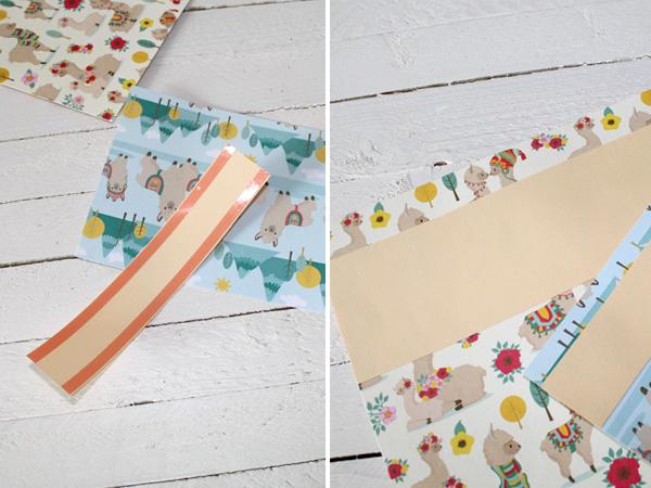 Basteln zur Einschulung: Bleistift Schult&uuml;te aus Lamapapier