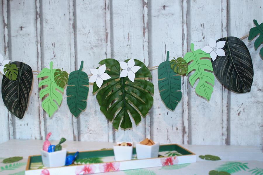Ergebnis der Bl&auml;ttergirlande im Sommerparty Teil 4