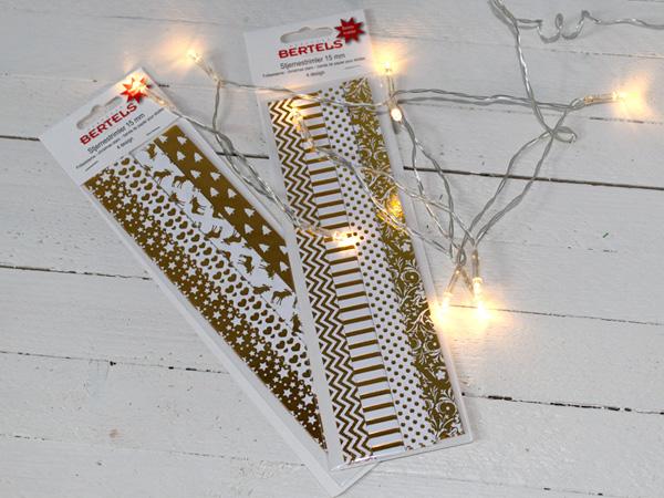 Lichterkette aus Fr&ouml;belsternen selber machen