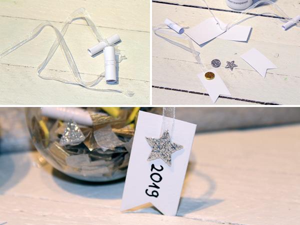 Gl&uuml;ckskugeln zu Silvester. Kostenlose Bastelanleitung
