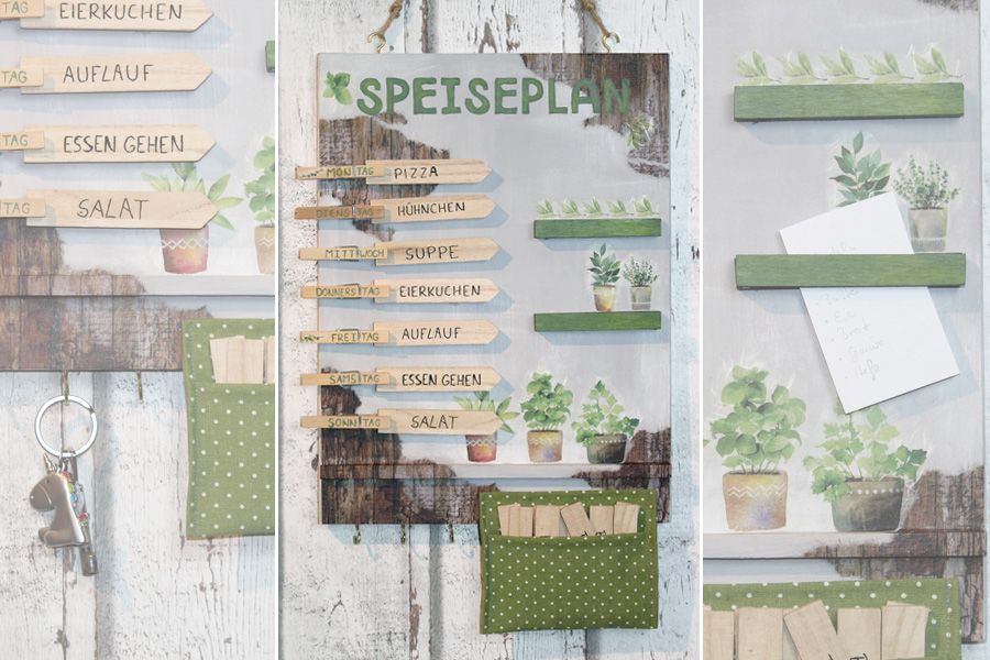 DIY: W&ouml;chentlicher Speiseplan 