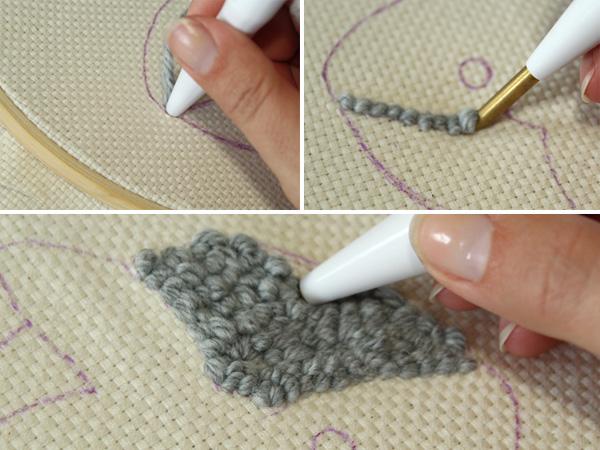 Trend: Punch Needle Anleitung Schritt f&uuml;r Schritt