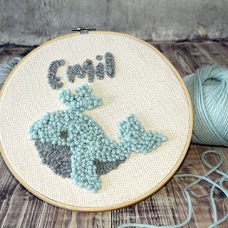Punch Needle: S&uuml;&szlig;er Wal