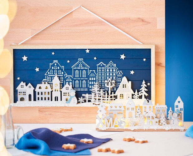 Winterlicher Rahmen mit passender Steckleiste steckmotive schnee