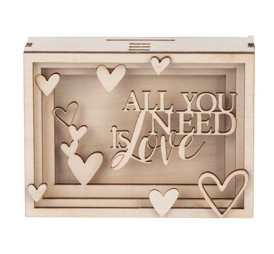 Holzbausatz Spardose "Love"