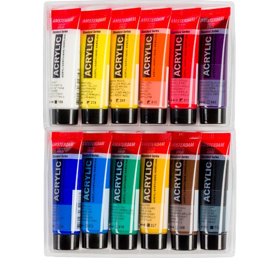 Talens AMSTERDAM Acrylfarben-Set "General Selection 12"