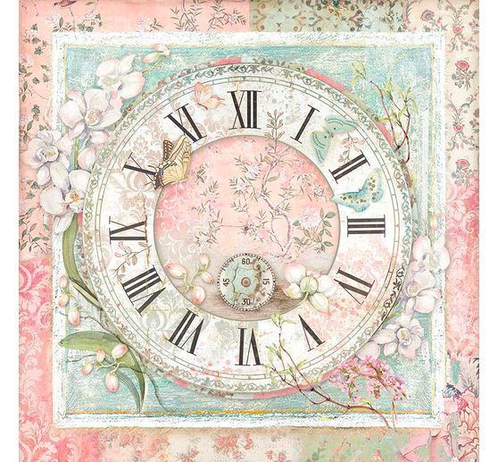 Scrapbook-Block "Katze und Orchidee"