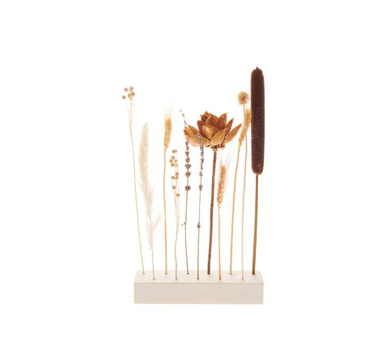 Rico Design Holzst&auml;nder f&uuml;r Trockenblumen, 21 x 4 x 5 cm
