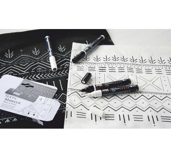 KREUL Textile marker opaque "Black & White"